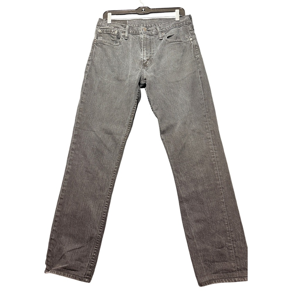 Levi 511 Slim Fit Jeans Mens 33x32 Dark Gray Denim 04511-0168